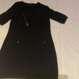 BCBG Max Azria Black Lambswool Dress Size Medium